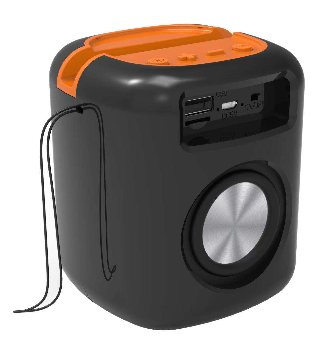 blastico wholesale bluetooth speaker with LED RGB light portable speaker wireless party speaker box for outdoor events flaming light speaker share music with friends affordable mini speaker b2b wholesale electronic cheap plastic speaker with USB TF FM AUX MIC microphones