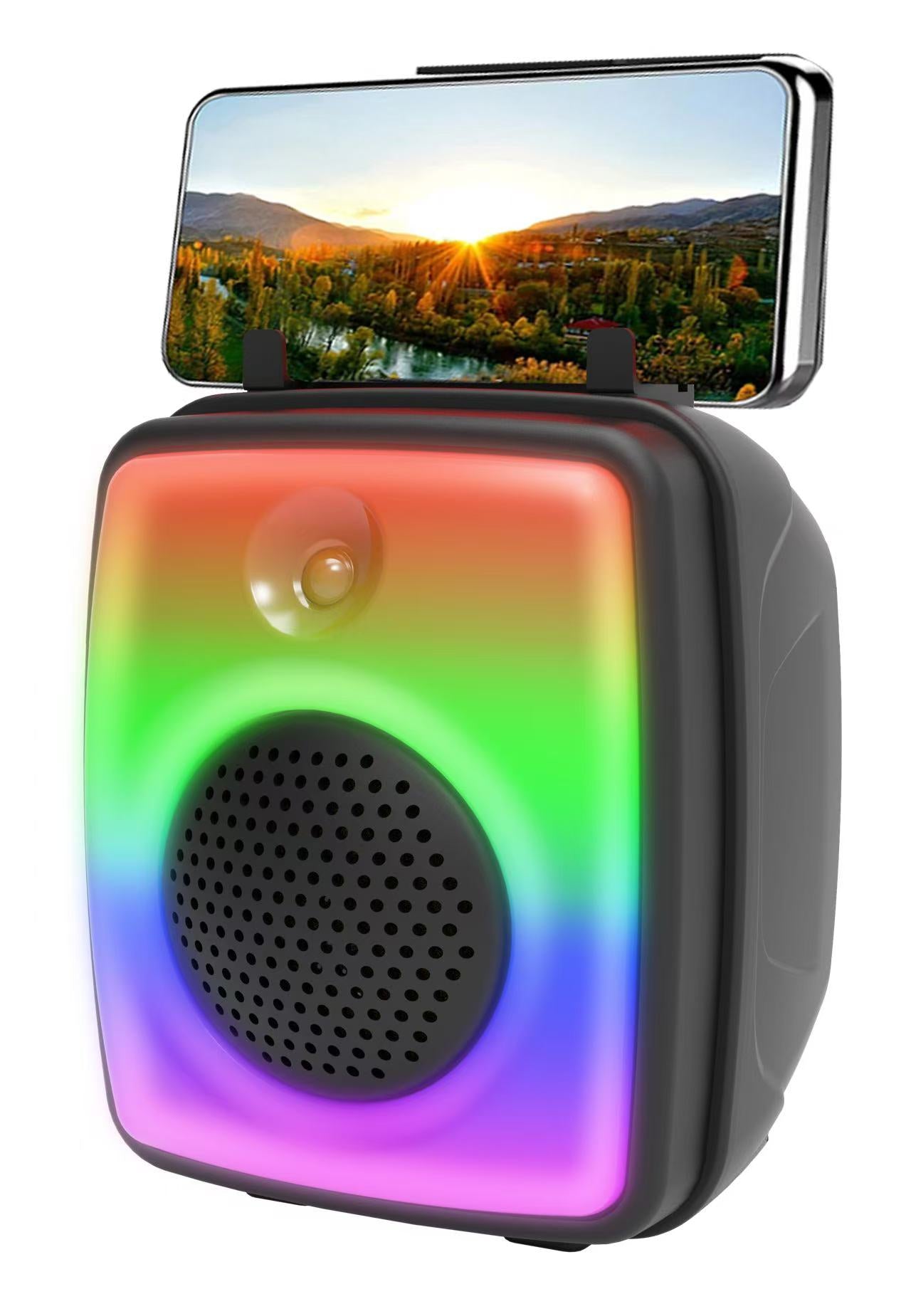 blastico wholesale bluetooth speaker with LED RGB light portable speaker wireless party speaker box for outdoor events flaming light speaker share music with friends affordable mini speaker b2b wholesale electronic cheap plastic speaker with USB TF FM AUX MIC microphones