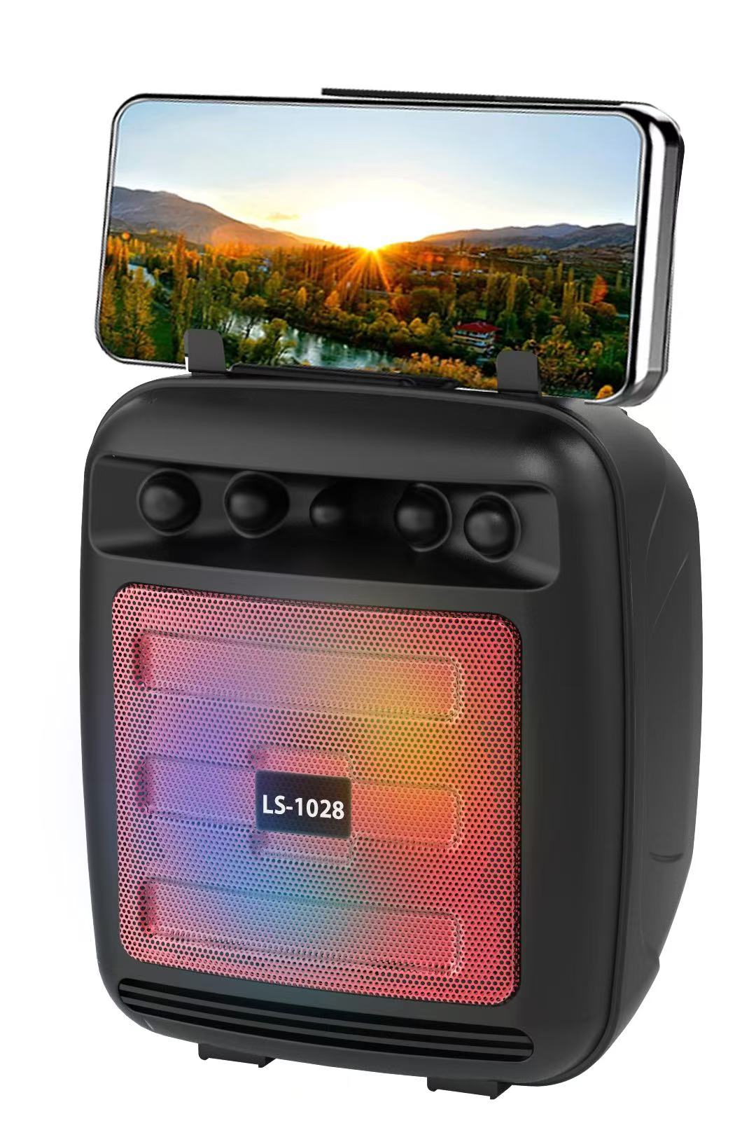 blastico wholesale bluetooth speaker with LED RGB light portable speaker wireless party speaker box for outdoor events flaming light speaker share music with friends affordable mini speaker b2b wholesale electronic cheap plastic speaker with USB TF FM AUX MIC microphones