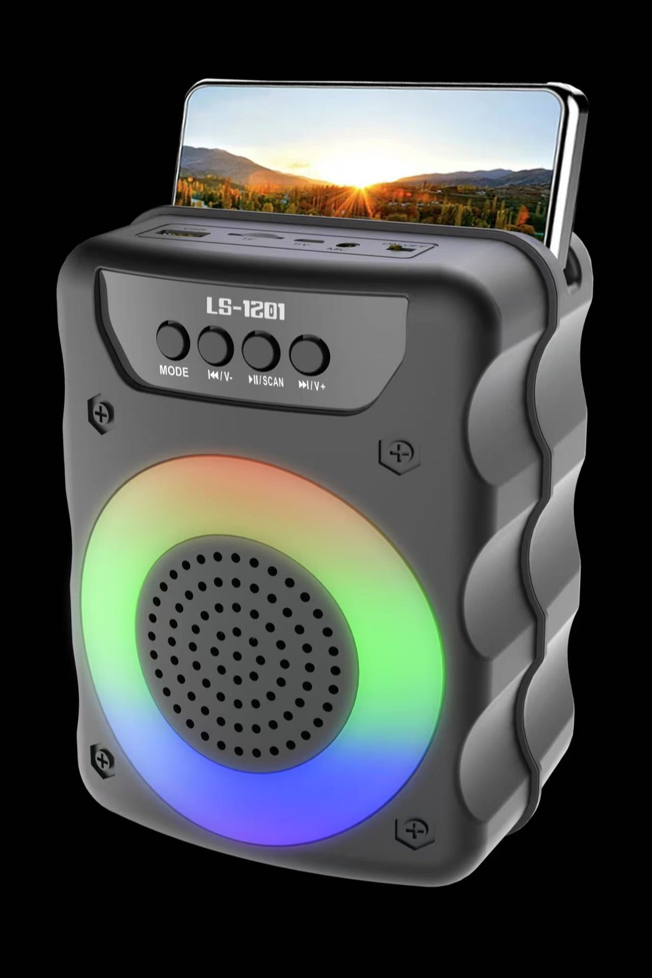 blastico wholesale bluetooth speaker with LED RGB light portable speaker wireless party speaker box for outdoor events flaming light speaker share music with friends affordable mini speaker b2b wholesale electronic cheap plastic speaker with USB TF FM AUX MIC microphones