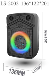 blastico wholesale bluetooth speaker with LED RGB light portable speaker wireless party speaker box for outdoor events flaming light speaker share music with friends affordable mini speaker b2b wholesale electronic cheap plastic speaker with USB TF FM AUX MIC microphones