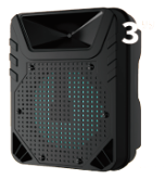 blastico wholesale bluetooth speaker with LED RGB light portable speaker wireless party speaker box for outdoor events flaming light speaker share music with friends affordable mini speaker b2b wholesale electronic cheap plastic speaker with USB TF FM AUX MIC microphones