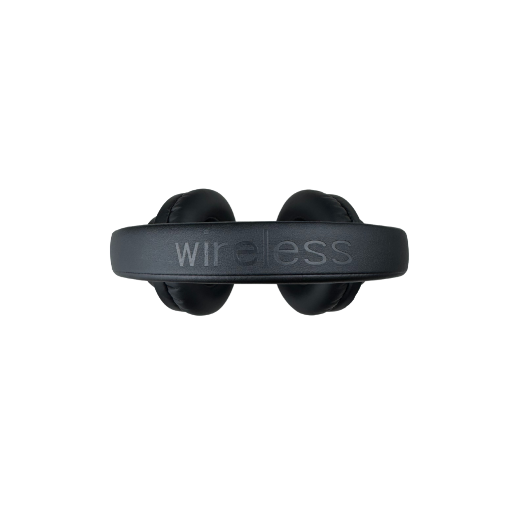 diodiy black over-ear headphone monitor headset wireless bluetooth with large drivers