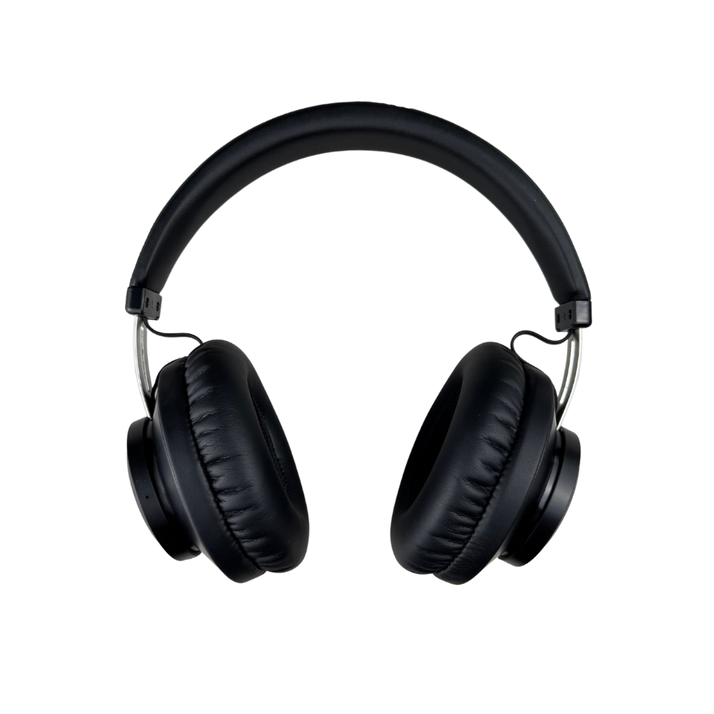 diodiy black over-ear headphone monitor headset wireless bluetooth with large drivers