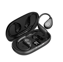 Blastico ows hanging open ear bone conduction earbuds wholesale earphones black high quality bluetooth electronic with battery status display