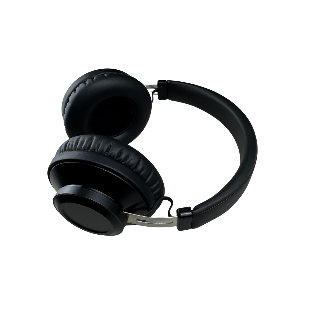 diodiy black over-ear headphone monitor headset wireless bluetooth with large drivers