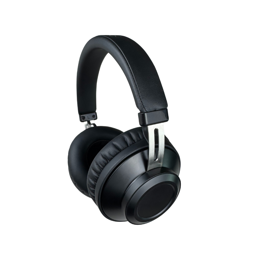diodiy black over-ear headphone monitor headset wireless bluetooth with large drivers